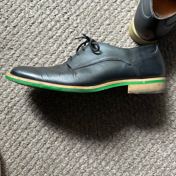 JD Fisk.. Black Oxfords/ Green Soles.. Used. Men’s 10.5 - Picture 5 of 7